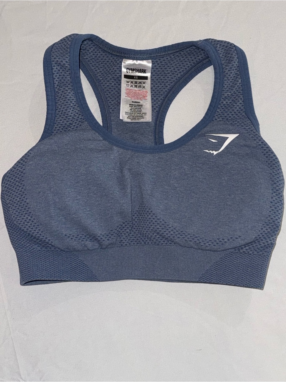 Gymshark Seamless Racerback Sports Bra - Slate Blue